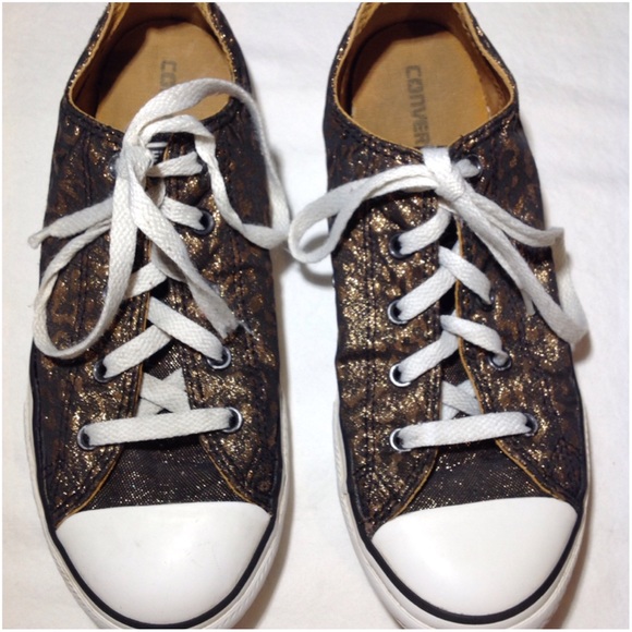 gold converse junior
